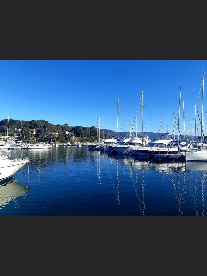 Appartement Pieds Dans L'Eau Vue Mer Bormes Les Mimosas Exterior foto